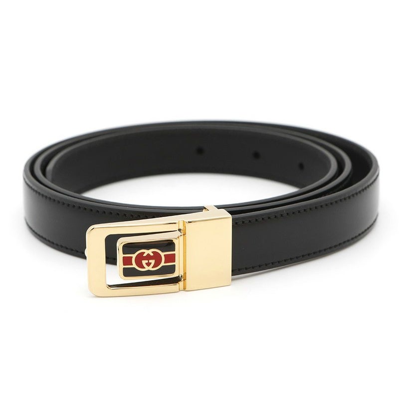 グッチ ベルト インターロッキングG スリムベルト サイズ90 598106 GUCCI 黒