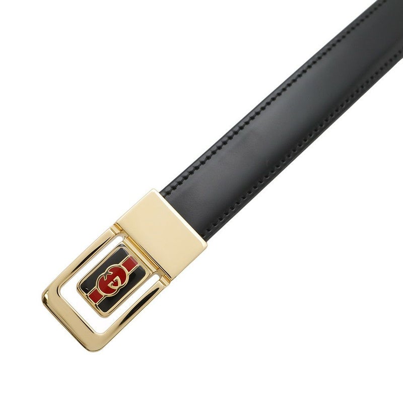 グッチ ベルト インターロッキングG スリムベルト サイズ90 598106 GUCCI 黒
