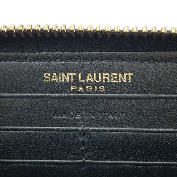サンローランパリ 長財布 タイニーカサンドラ ラウンドファスナー 630201 SAINT LAURENT PARIS 黒