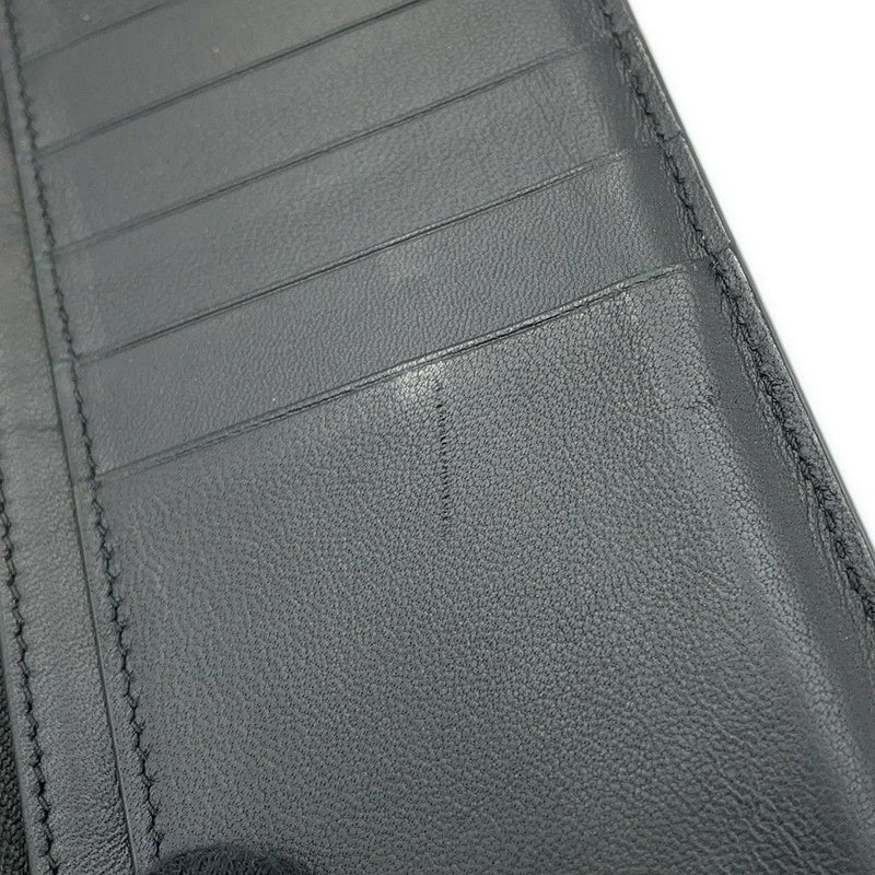 サンローランパリ 長財布 タイニーカサンドラ コンチネンタルウォレット クロコ型押しレザー 607746 黒