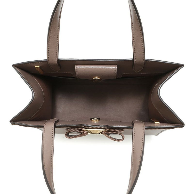 フェラガモ ハンドバッグ ヴァラ トップハンドル スプリットカーフレザー 21I290 Ferragamo 2way ブラウン