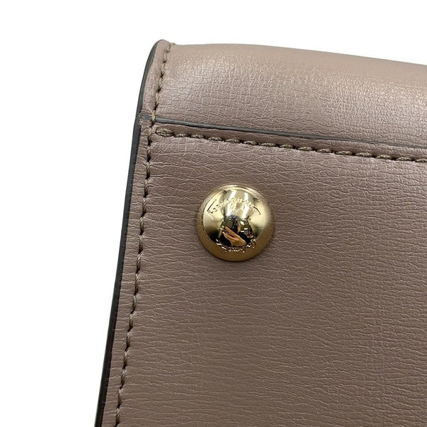 フェラガモ ハンドバッグ ヴァラ トップハンドル スプリットカーフレザー 21I290 Ferragamo 2way ブラウン