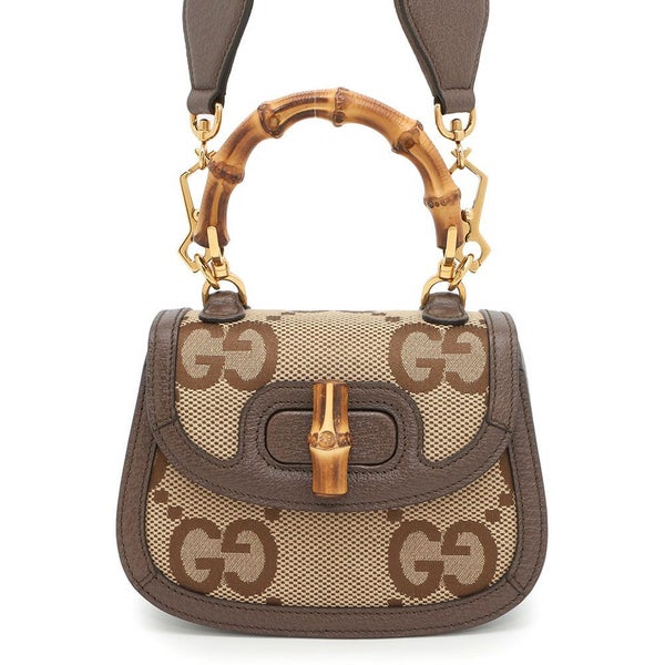 グッチ ハンドバッグ バンブー 1947 ジャンボGG ミニ トップハンドル 686864 GUCCI 2way