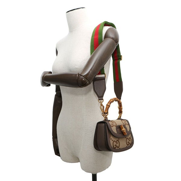 グッチ ハンドバッグ バンブー 1947 ジャンボGG ミニ トップハンドル 686864 GUCCI 2way