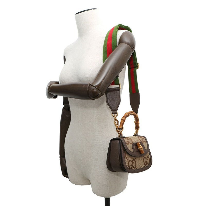 グッチ ハンドバッグ バンブー 1947 ジャンボGG ミニ トップハンドル 686864 GUCCI 2way