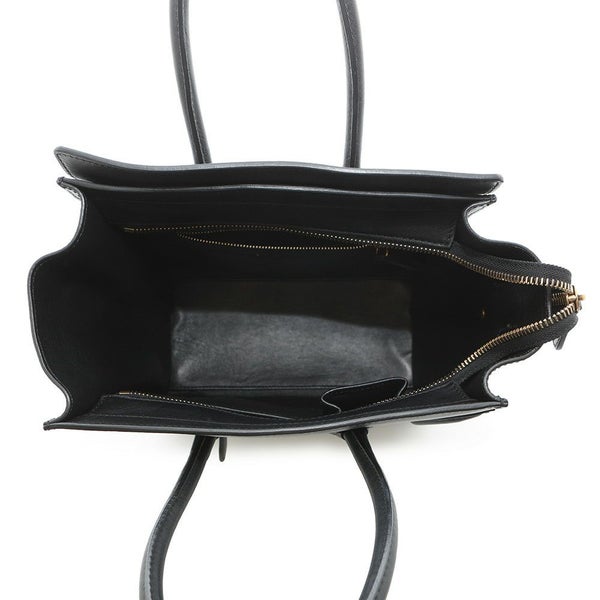 セリーヌ ハンドバッグ ラゲージ マイクロショッパー レザー 167793 CELINE 黒