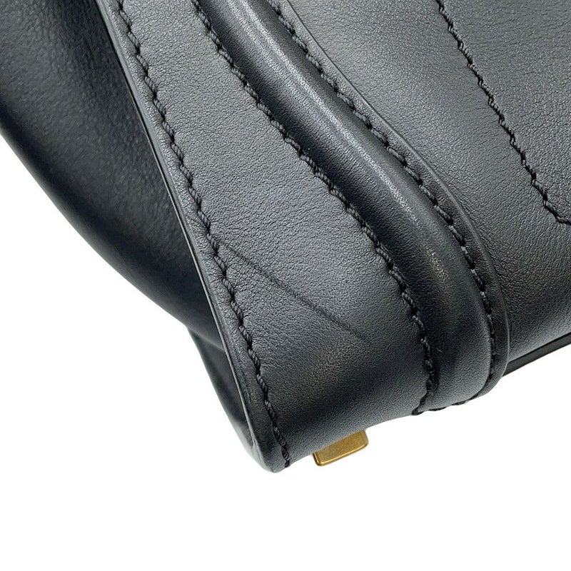 セリーヌ ハンドバッグ ラゲージ マイクロショッパー レザー 167793 CELINE 黒