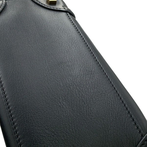 セリーヌ ハンドバッグ ラゲージ マイクロショッパー レザー 167793 CELINE 黒