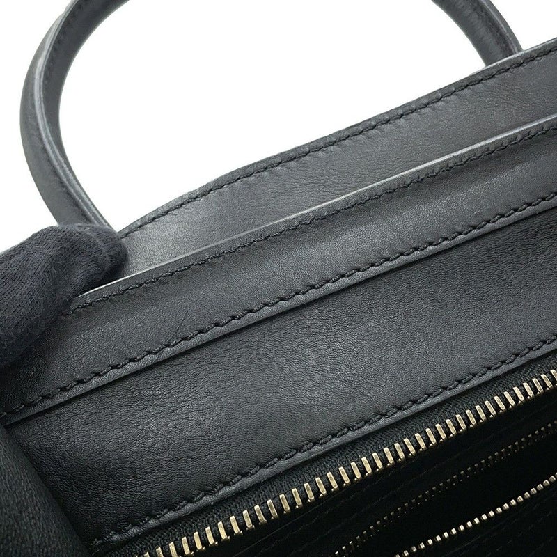セリーヌ ハンドバッグ ラゲージ マイクロショッパー レザー 167793 CELINE 黒