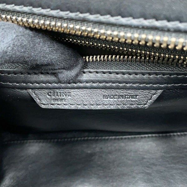 セリーヌ ハンドバッグ ラゲージ マイクロショッパー レザー 167793 CELINE 黒
