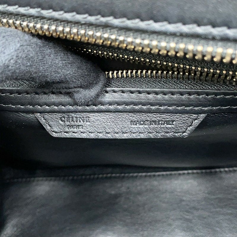セリーヌ ハンドバッグ ラゲージ マイクロショッパー レザー 167793 CELINE 黒