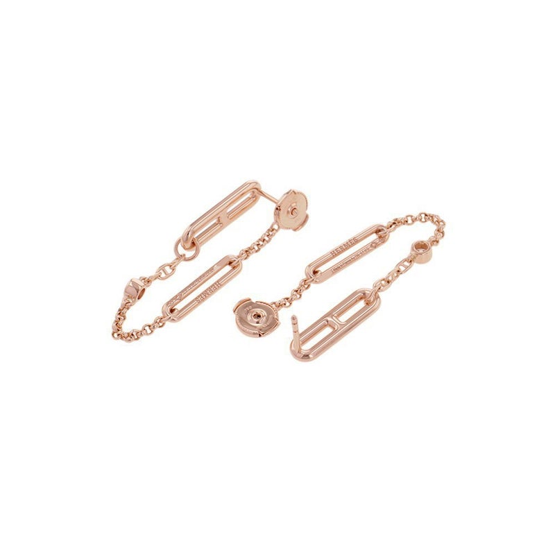 エルメス ピアス シェーヌ・ダンクル・カオス ダイヤモンド 70P 計0.5ct K18PGピンクゴールド HERMES
