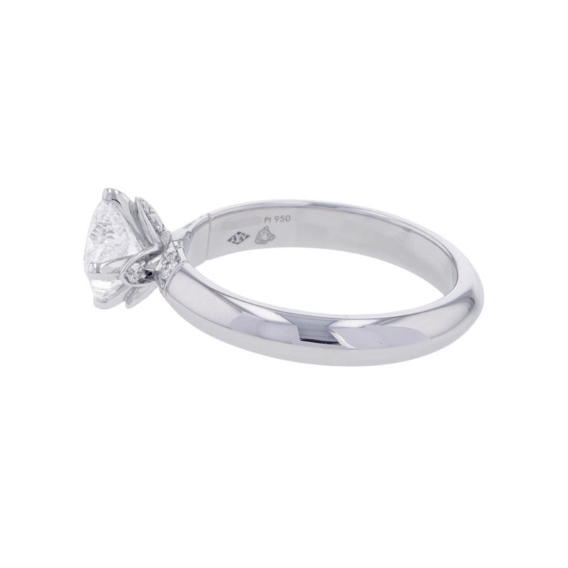 ルイヴィトン リング ダイヤモンド ソリテール スター ダイヤ 中石約0.30ct/12P 計約0.06ct Pt950 サイズ49 Q9U00F 指輪