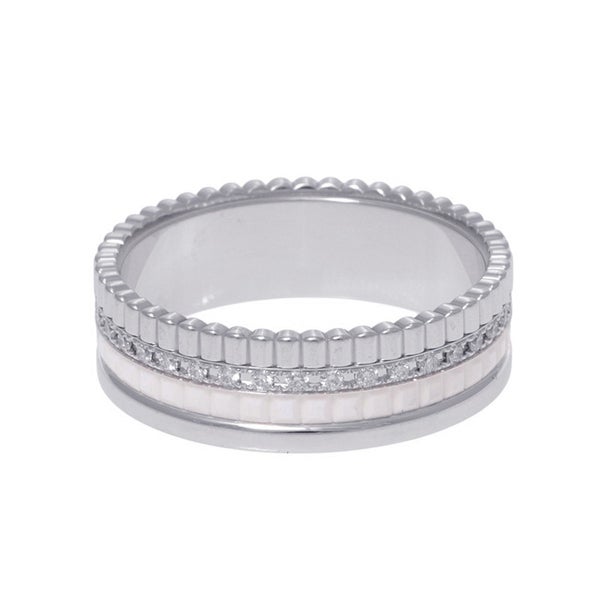 ブシュロン リング キャトル ダブルホワイト ダイヤ 33P 計0.26ct K18WG/ホワイトセラミック サイズ59 JRG03277 指輪