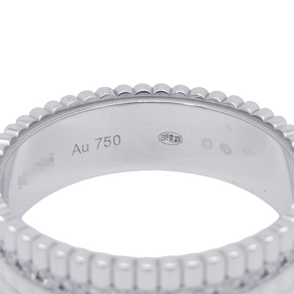 ブシュロン リング キャトル ダブルホワイト ダイヤ 33P 計0.26ct K18WG/ホワイトセラミック サイズ59 JRG03277 指輪