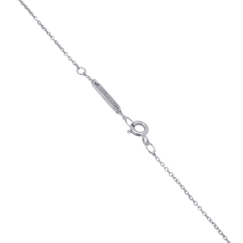 ブルガリ ネックレス コロナ ダイヤモンド 1P 0.30ct K18WGホワイトゴールド BVLGARI ペンダント GIA鑑定書付き