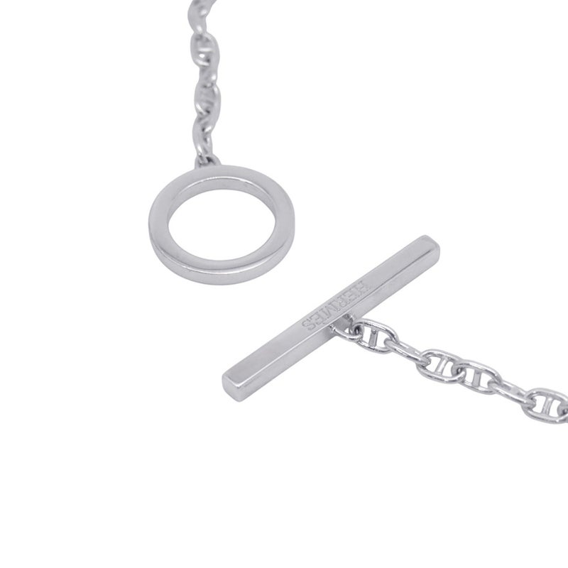 エルメス ブレスレット シェーヌダンクル コントゥール ダイヤ 33P 計0.16ct K18WGホワイトゴールド サイズSH HERMES