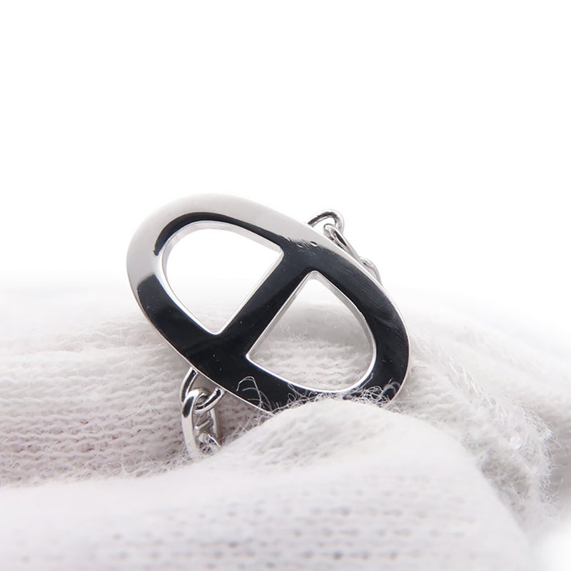 エルメス ブレスレット シェーヌダンクル コントゥール ダイヤ 33P 計0.16ct K18WGホワイトゴールド サイズSH HERMES