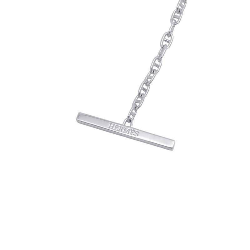 エルメス ブレスレット シェーヌダンクル コントゥール ダイヤ 33P 計0.16ct K18WGホワイトゴールド サイズSH HERMES