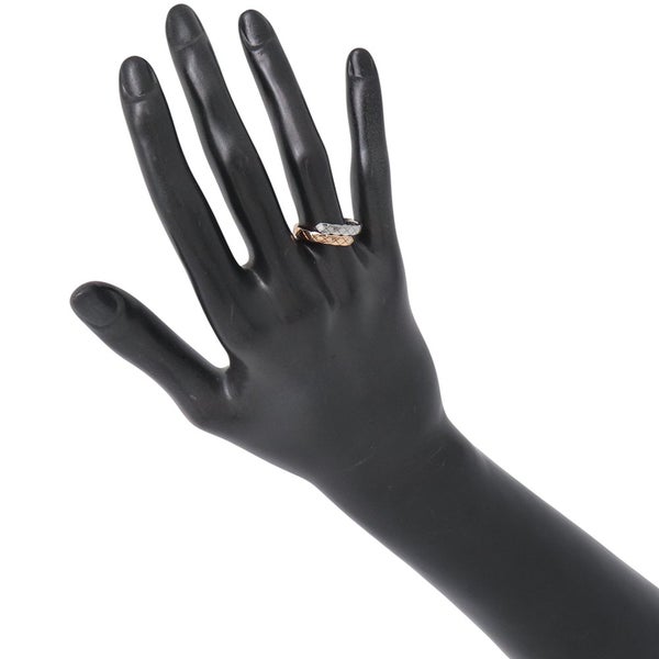 シャネル リング ココクラッシュ コレクション スモール ダイヤ 2P 計約0.03ct K18PG/K18WG サイズ55 J11971 指輪
