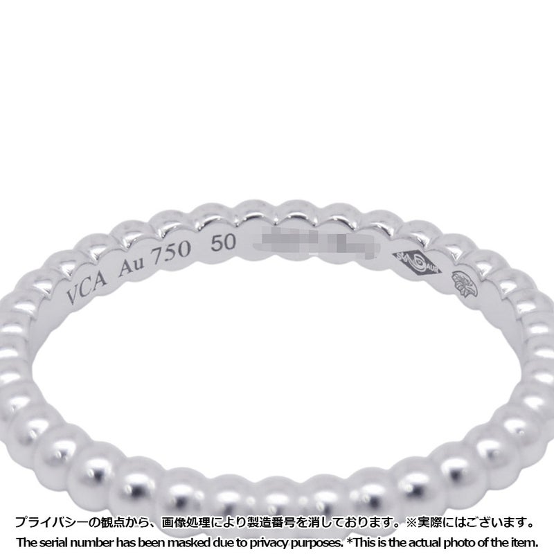 ヴァンクリーフ&アーペル リング ペルレ ゴールドパール スモール K18WGホワイトゴールド サイズ50 VCARPJME00 指輪