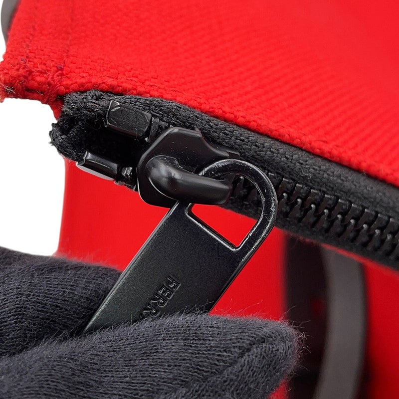 サルヴァトーレ・フェラガモ トートバッグ ロゴ キャンバス レザー 241297 Ferragamo 黒