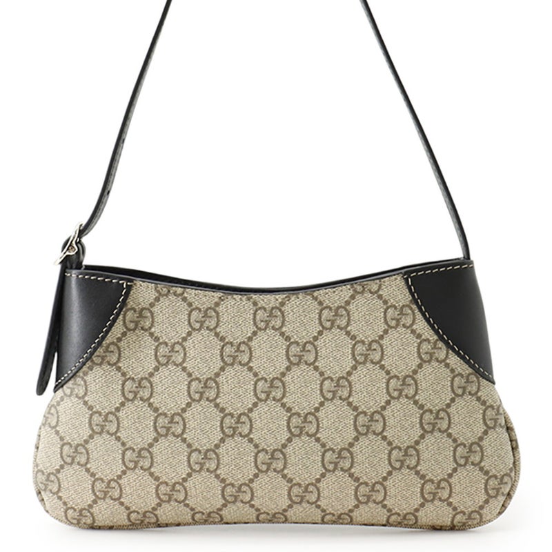 グッチ ショルダーバッグ GGエンブレム スーパーミニ レザー 820696 GUCCI ワンショルダーバッグ 黒