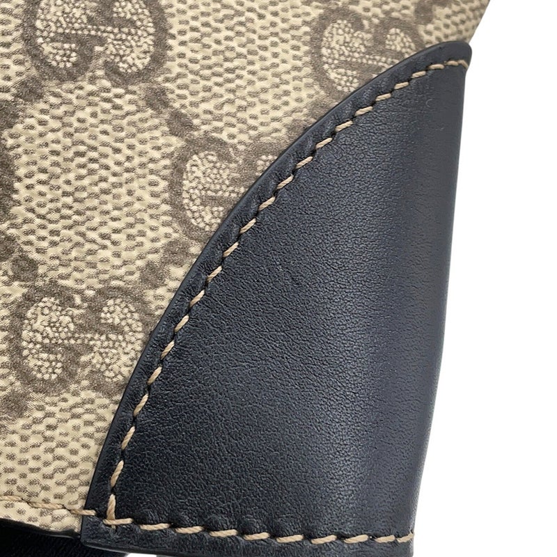グッチ ショルダーバッグ GGエンブレム スーパーミニ レザー 820696 GUCCI ワンショルダーバッグ 黒
