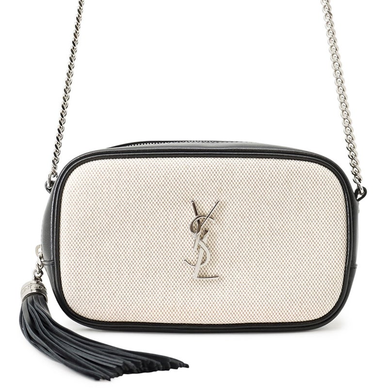 サンローランパリ ショルダーバッグ ルー フリンジ ミニカメラバッグ 612563 SAINT LAURENT PARIS 黒