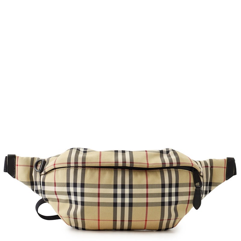 バーバリー ボディバッグ ノバチェック ウエストバッグ キャンバス 8084114 BURBERRY