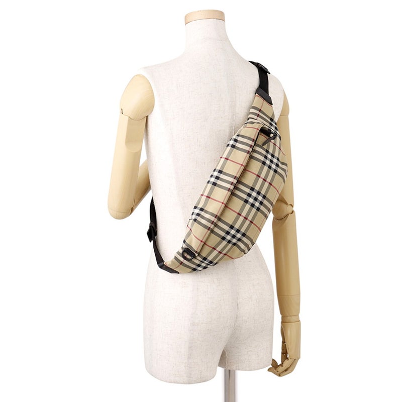 バーバリー ボディバッグ ノバチェック ウエストバッグ キャンバス 8084114 BURBERRY