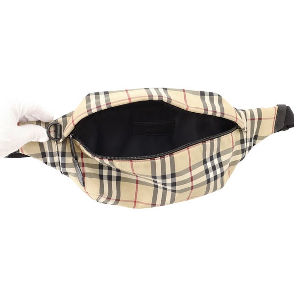 バーバリー ボディバッグ ノバチェック ウエストバッグ キャンバス 8084114 BURBERRY