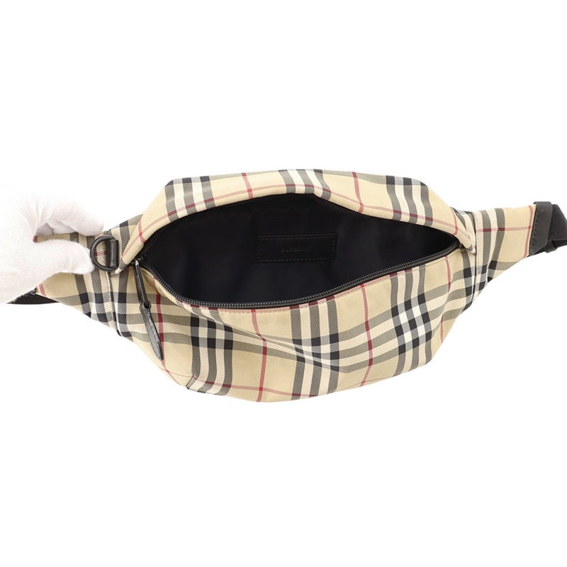 バーバリー ボディバッグ ノバチェック ウエストバッグ キャンバス 8084114 BURBERRY