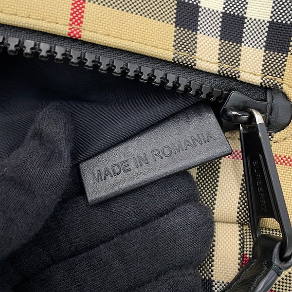 バーバリー ボディバッグ ノバチェック ウエストバッグ キャンバス 8084114 BURBERRY