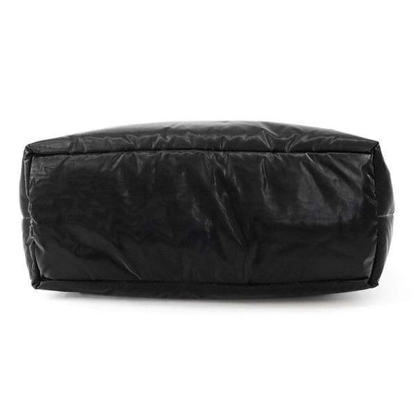 サンローランパリ トートバッグ ロゴ ワイドパファー シルクテックキャンバス 756269 SAINT LAURENT PARIS 黒