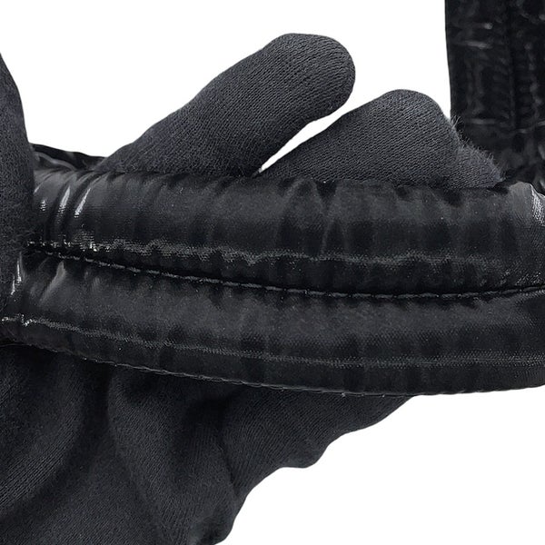 サンローランパリ トートバッグ ロゴ ワイドパファー シルクテックキャンバス 756269 SAINT LAURENT PARIS 黒