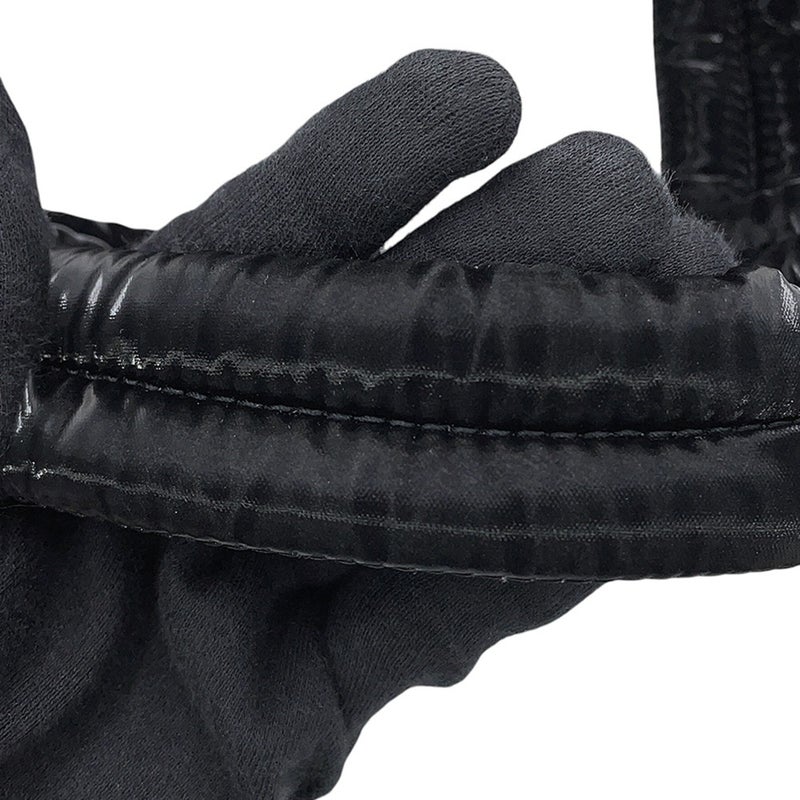 サンローランパリ トートバッグ ロゴ ワイドパファー シルクテックキャンバス 756269 SAINT LAURENT PARIS 黒