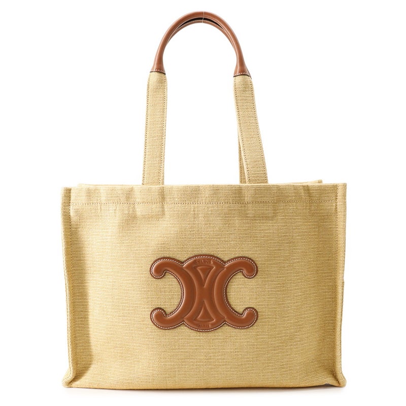 セリーヌ トートバッグ トリオンフ カバタイス トート ラージ キャンバス レザー 196762 CELINE