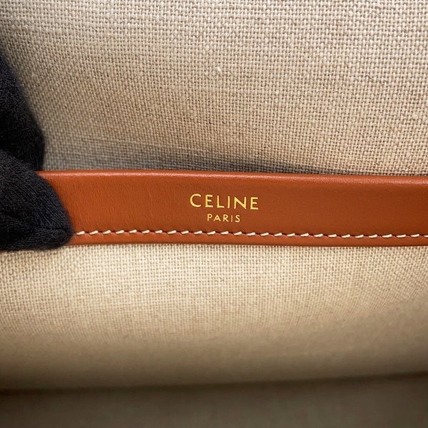 セリーヌ トートバッグ トリオンフ カバタイス トート ラージ キャンバス レザー 196762 CELINE