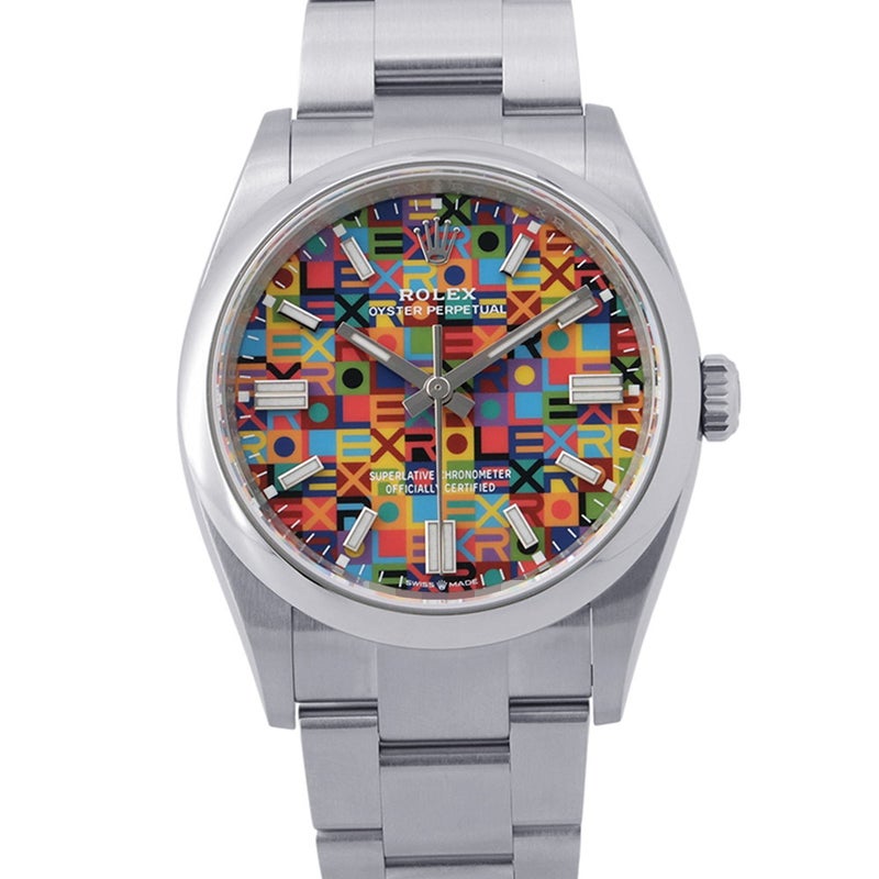 ロレックス オイスターパーペチュアル36 ランダムシリアル ルーレット 126000 ROLEX 腕時計 マルチカラー/ジュビリーモチーフ文字盤