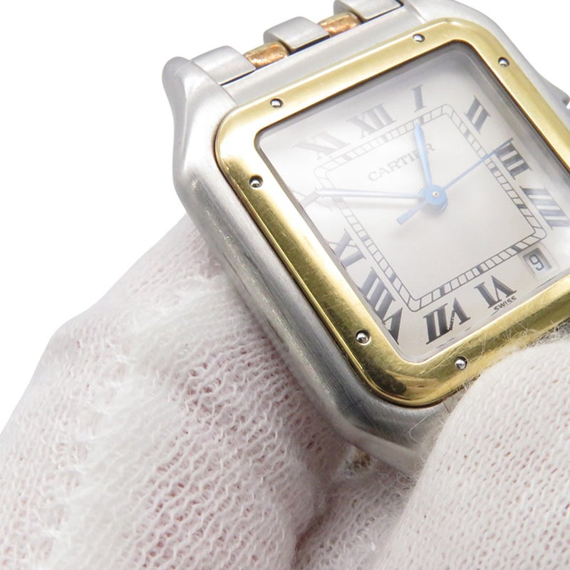 カルティエ パンテールMM 2ロウ W25028B6 Cartier 腕時計 アイボリー文字盤 クォーツ