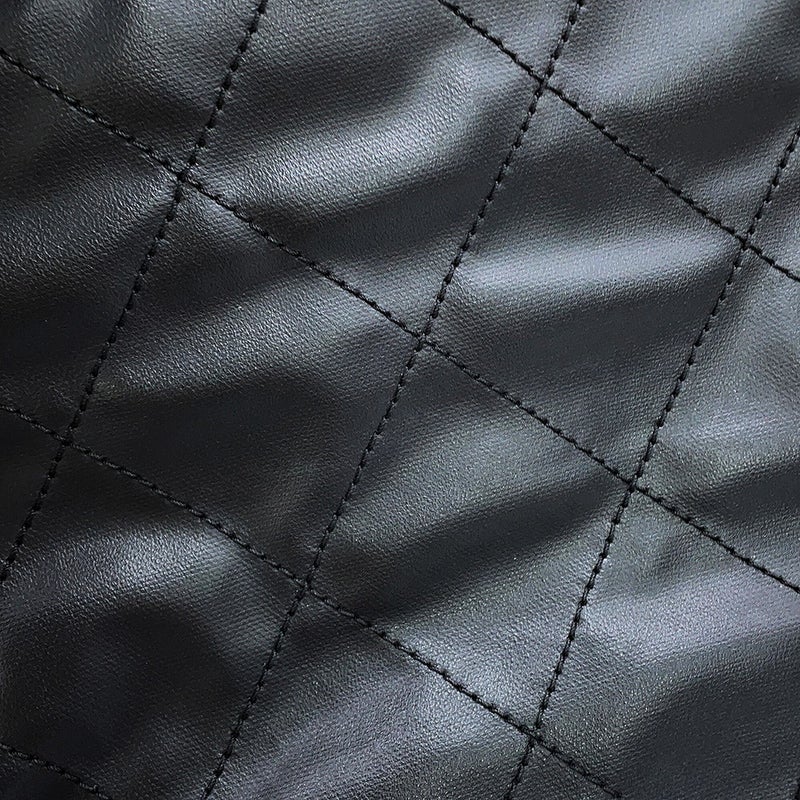 シャネル トートバッグ マトラッセ パリビアリッツトートMM ミディアム レザー キャンバス A34209 CHANEL 黒
