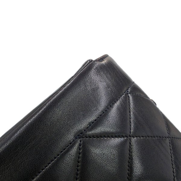シャネル チェーンショルダーバッグ ダイアナ マトラッセ ココマーク シングルチェーン ラムスキン A01164 CHANEL 黒
