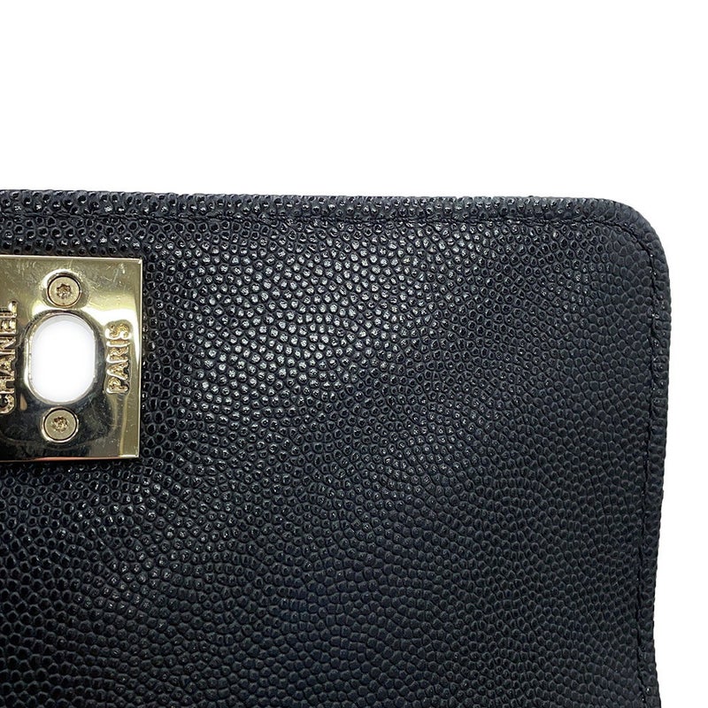 シャネル ハンドバッグ マトラッセ ココマーク ココハンドル XXS キャビアスキン AS2215 CHANEL 2way 黒