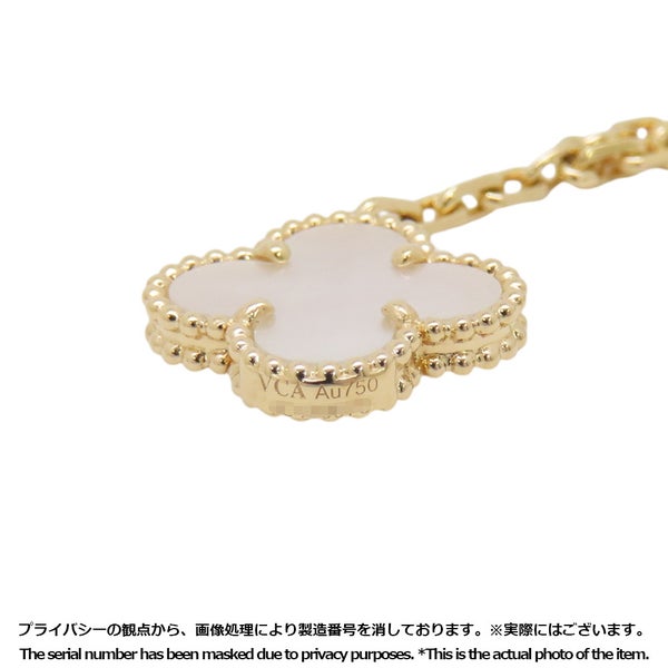 ヴァンクリ ブレスレット ラッキー アルハンブラ 4モチーフ カーネリアン/タイガーズアイ/マザーオブパール/マラカイト K18YG VCARD79600