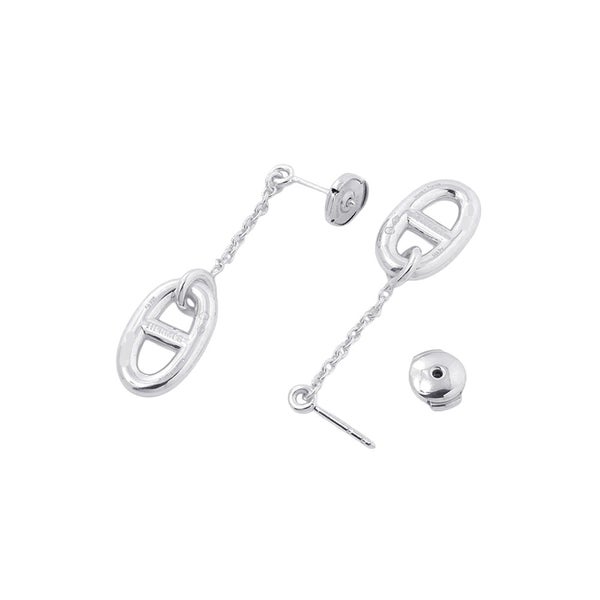 エルメス ピアス シェーヌダンクル ファランドール Earrings SV925シルバー HERMES ジュエリー イヤリング
