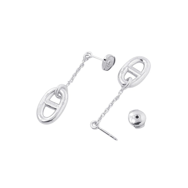 エルメス ピアス シェーヌダンクル ファランドール Earrings SV925シルバー HERMES ジュエリー イヤリング