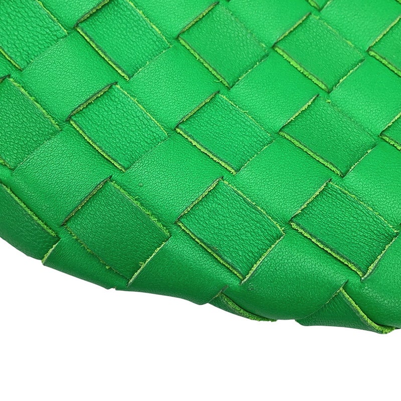 ボッテガヴェネタ ハンドバッグ イントレチャート スモール ターン ポーチ ラムスキン 701023 BOTTEGA VENETA グリーン