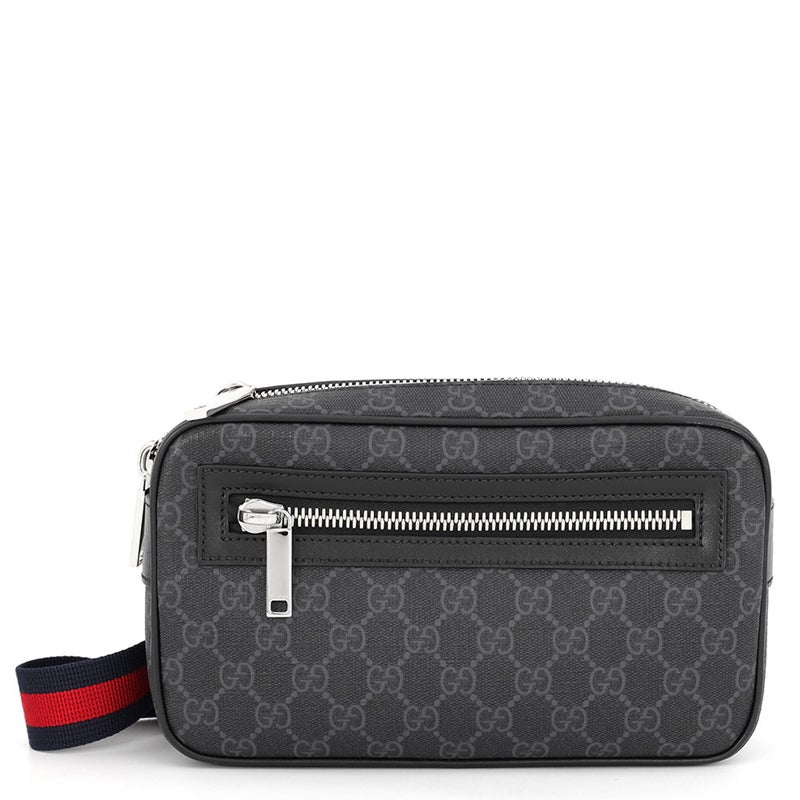 グッチ ボデイバッグ GGスプリーム スモール ベルトバッグ 792094 GUCCI バッグ メンズ 黒