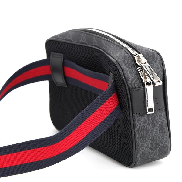 グッチ ボデイバッグ GGスプリーム スモール ベルトバッグ 792094 GUCCI バッグ メンズ 黒